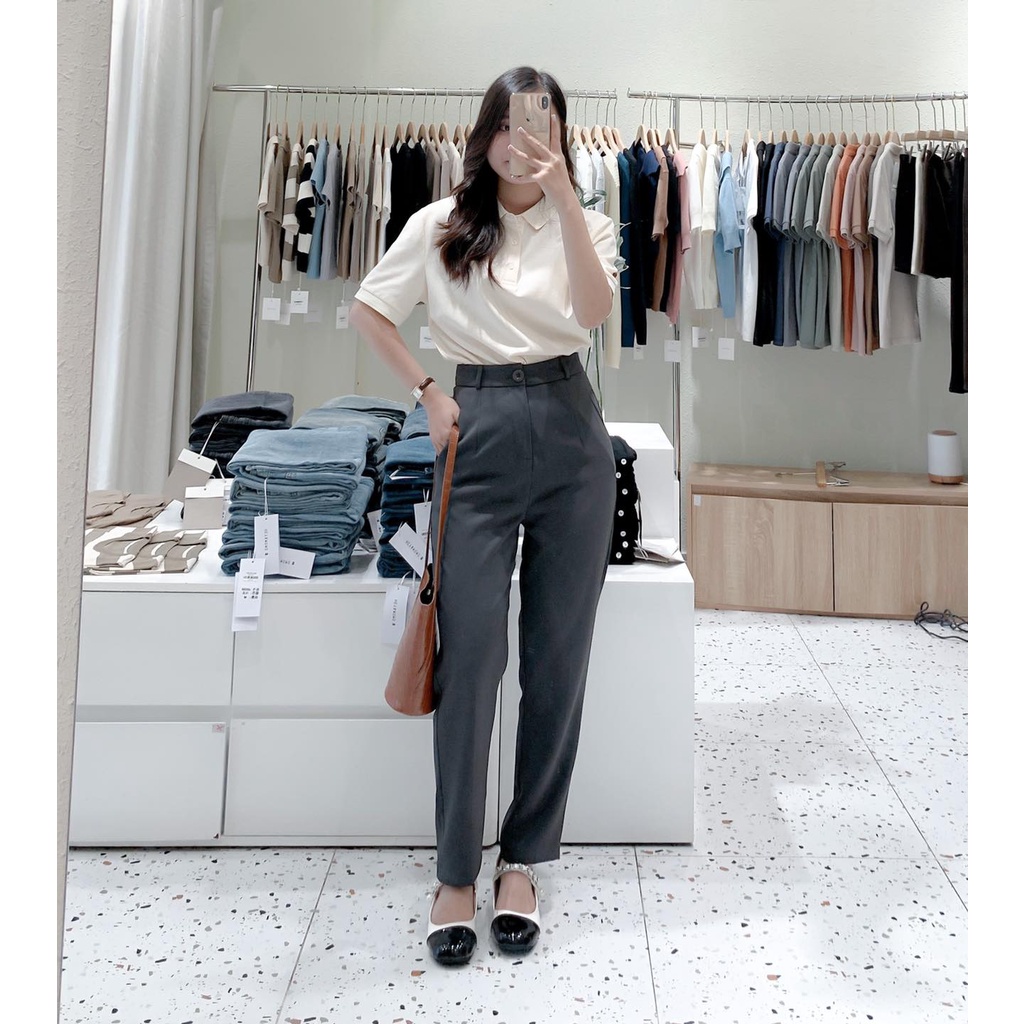 Áo polo công sở trơn - LINCLOSET Hàng mới