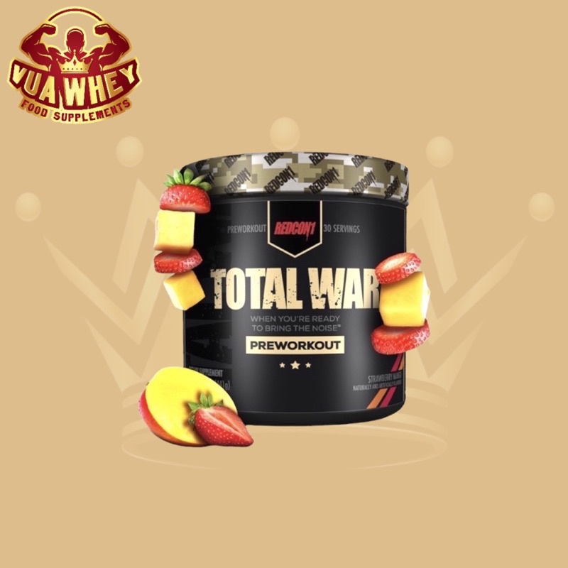 TOTAL WAR Pre-Workout Tăng Sức Mạnh (30 Lần Dùng)