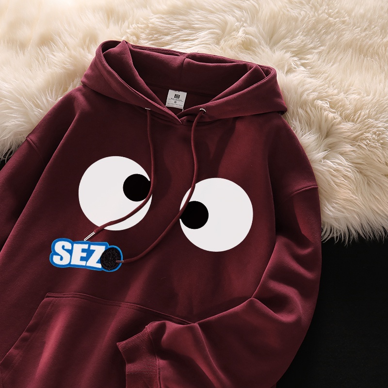 Áo Khoác Hoodie Tay Dài Dáng Rộng In Họa Tiết Hoạt Hình Vui Nhộn Kiểu Hàn Quốc Thời Trang 2023 Cho Nam Và Nữ
