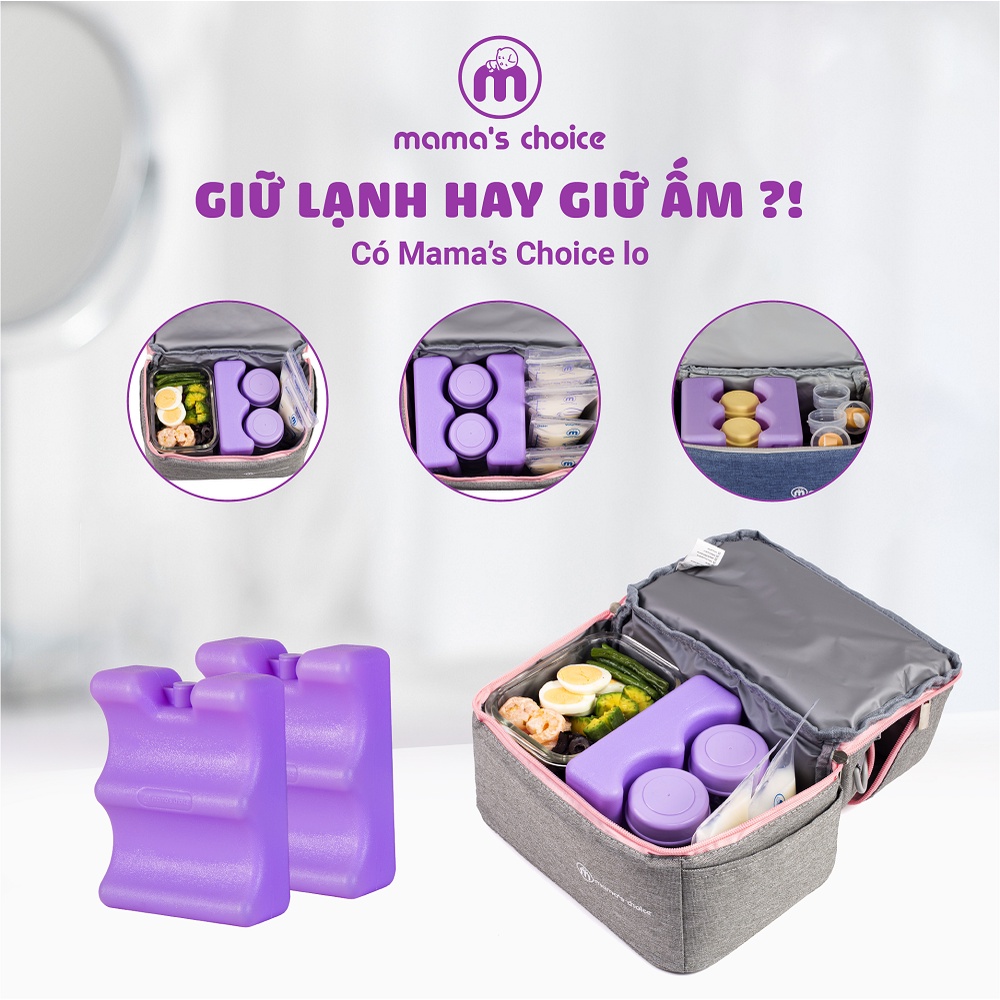 Balo bỉm sữa chính hãng Mama's Choice, Balo giữ nhiệt bảo quản sữa mẹ, chất liệu cao cấp và thời trang