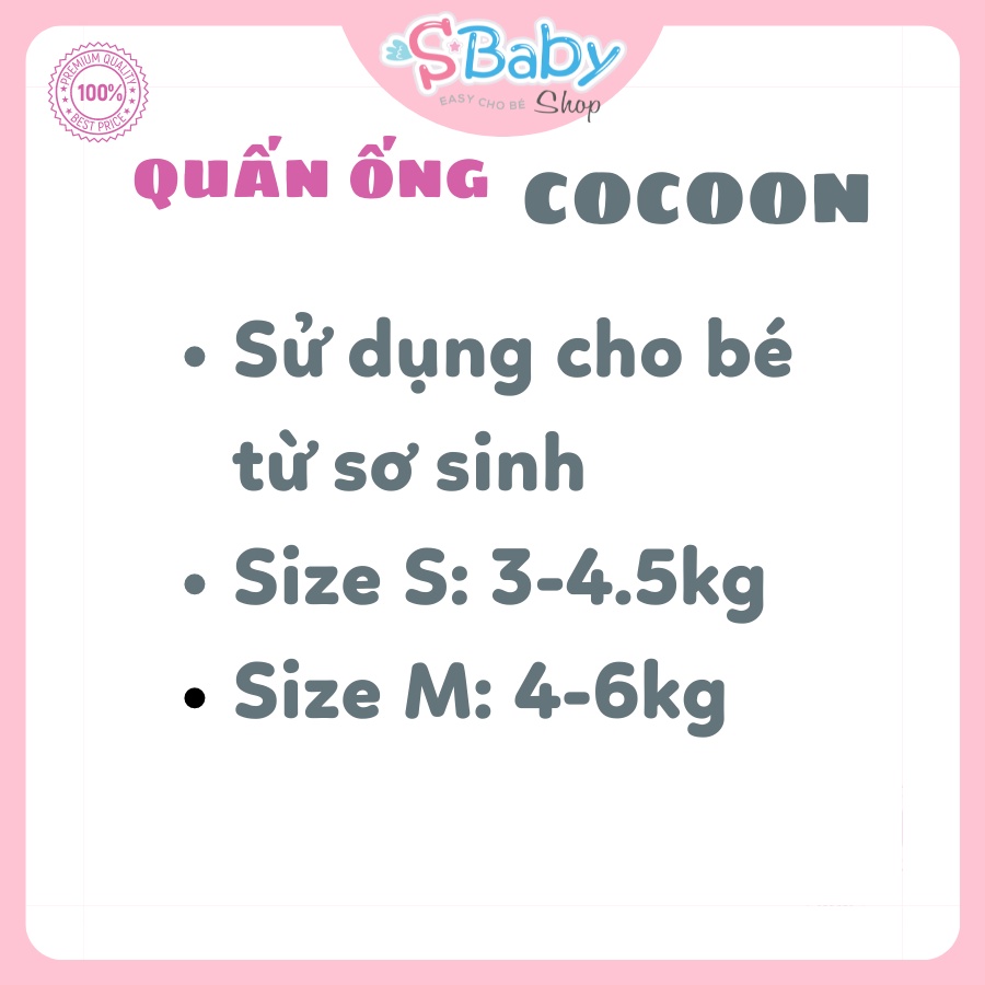 Quấn Ống Chũn Cocoon_ Giúp bé ngủ ngon