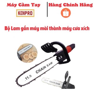 Bộ Lam gắn máy mài thành máy cưa xích