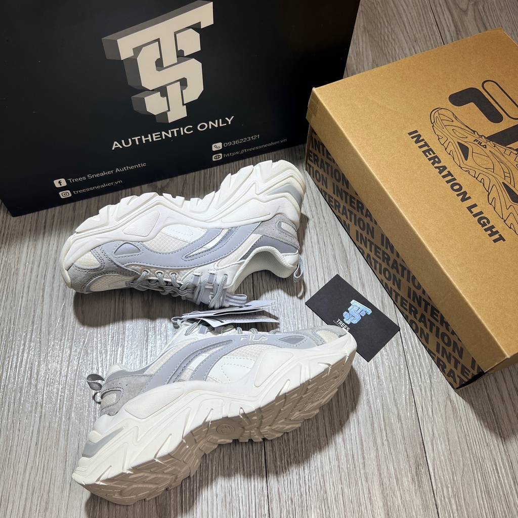 Giày thể thao FILA INTERATION LIGHT GREY 1JM01283 050
