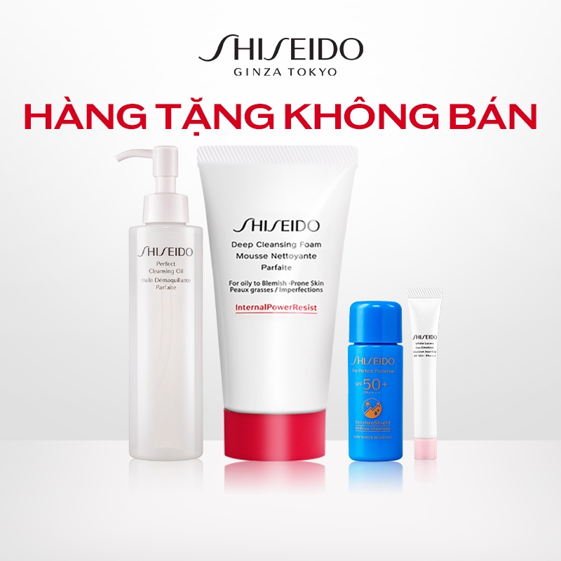 [Quà tặng không bán] Bộ quà tặng Shiseido (tặng kèm Shiseido SMK FD/PMatte)