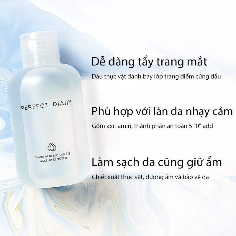 Nước tẩy trang PERFECT DIARY làm sạch sâu siêu nhẹ 150ml