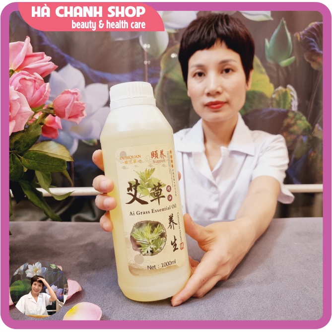Dầu Ngải Cứu Massage Body 1000ml OUBIQUAN Dầu Mát Xa Ngải Cứu Nóng Ấm Thông Kinh Lạc Mát Xa Toàn Thân Đậm Đặc