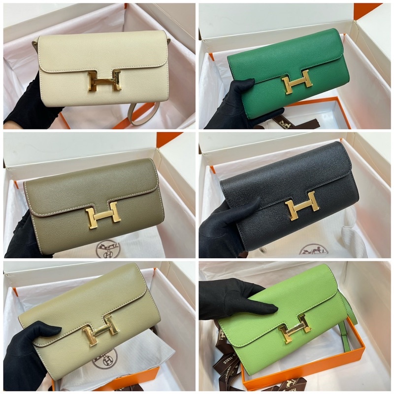Ví Hermes chất da Epsom size 22cm phiên bản nguyên bản fullbox