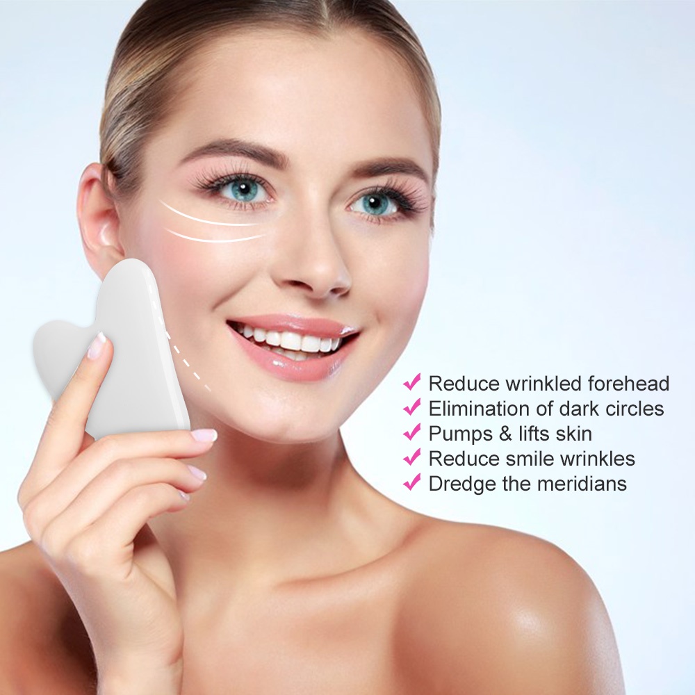 Dụng Cụ Mát Xa Mặt Và Cơ Thể Bằng Kim Loại Hình Vòng Cung