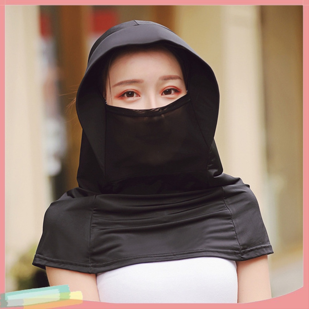 Nón đội bảo vệ mặt cổ chống nắng có viền dành cho nữ đi biển hoặc đạp xe