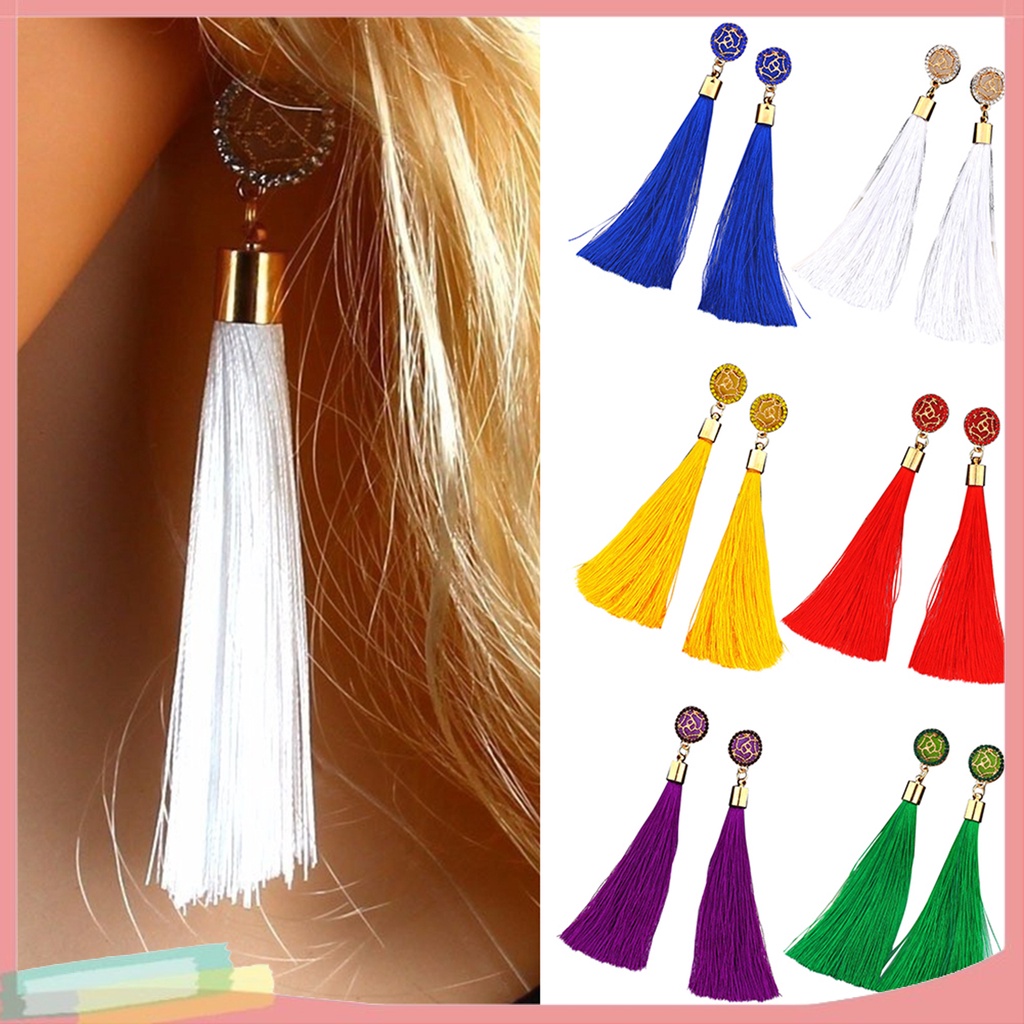 Đôi khuyên tai tua rua phong cách thời trang Bohemian cho nữ