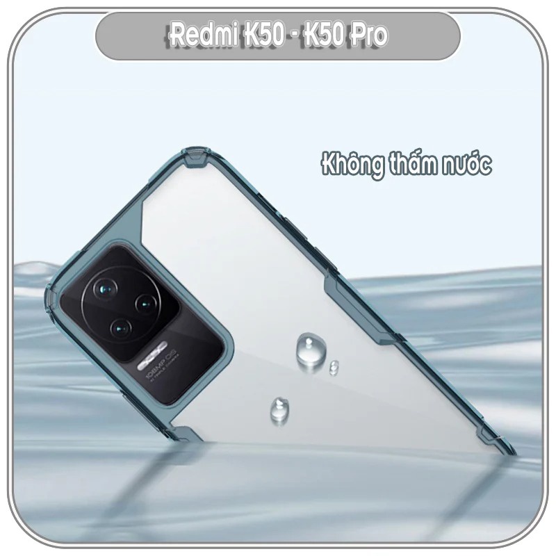 Ốp lưng cho Xiaomi Redmi K50 - K50 Pro trong suốt Nillkin NATURE PRO HÀNG NHẬP KHẨU