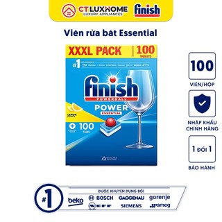 Viên rửa chén bát Finish Essential 100 viên [6 chức năng - Hàng chính hãng]