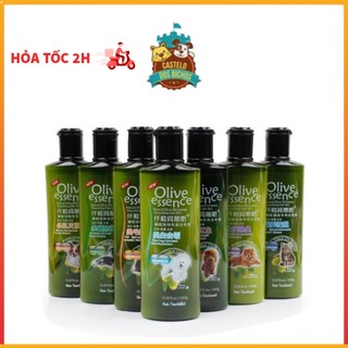 Sữa tắm chó mèo olive essence 450ml siêu mềm mượt - cateslo
