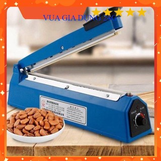 Máy Dán, Hàn Miệng Túi Nilon Đóng Gói Thực Phẩm Dập Tay - Dài 20cm Mối Hàn 3mm, Máy Ép Túi Bóng Bền Đẹp