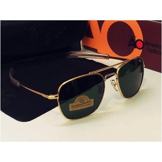 Kính cơn Ao - American Optical tròng kính thủy tinh, cường lực  UV400% Size: 55mm/ 20mm/ 140mm