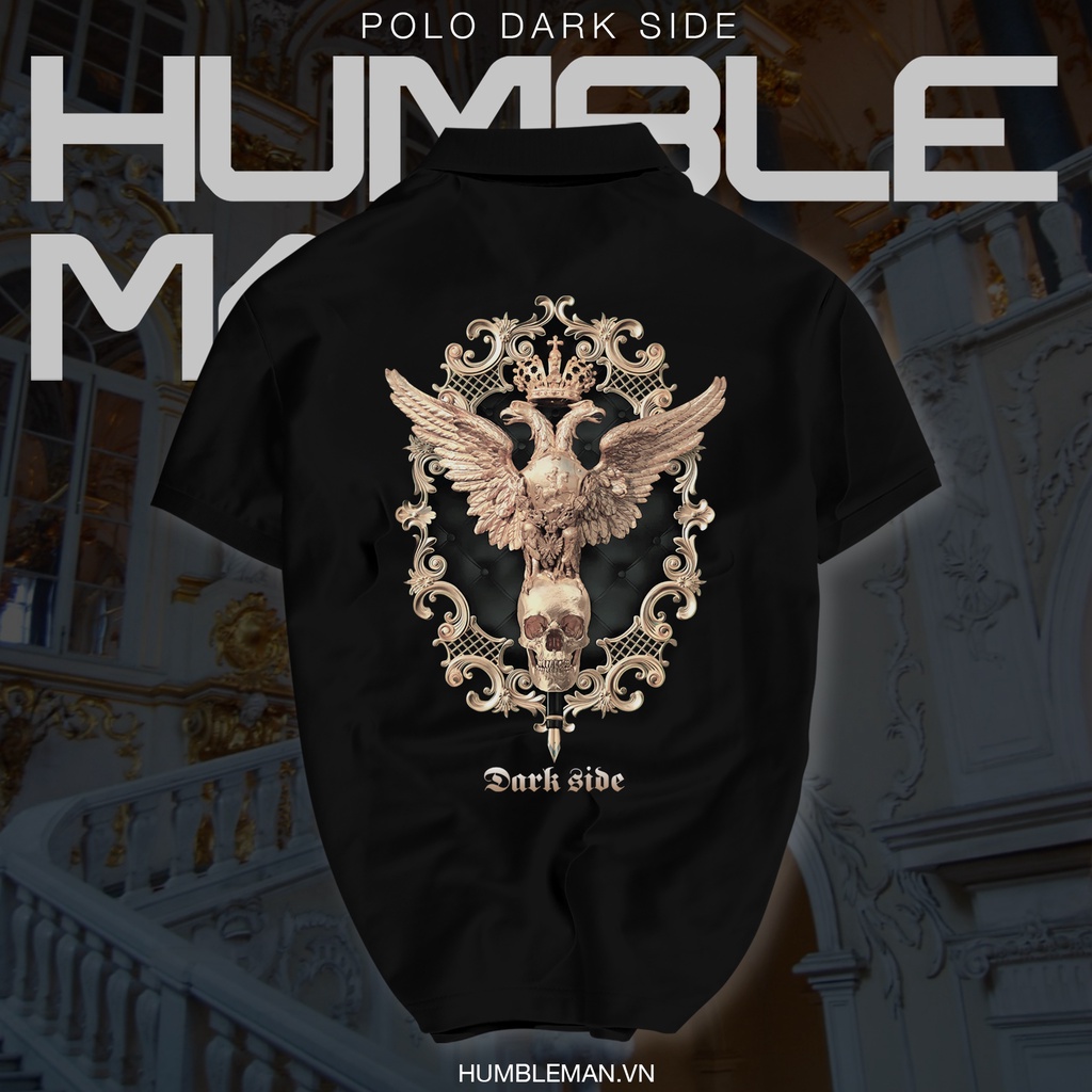 Áo Polo Dark Side vải cá sấu Cotton xuất xịn, chuẩn form, trẻ trung - thanh lịch - Humble Man