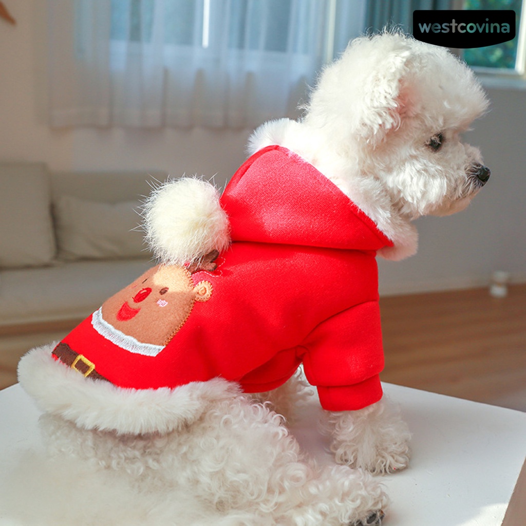 [COD]♘Áo Vest Bằng Polyester Viền Lông Mềm Mại Thoải Mái Giữ Ấm Cho Thú Cưng