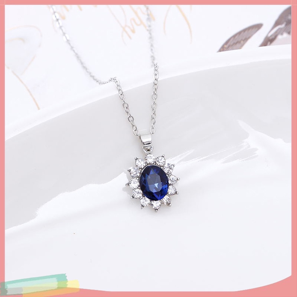 Set trang sức mặt đính đá quý nhân tạo phong cách cực thời trang