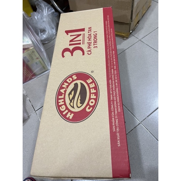 DATE 2025 HỘP 10 gói CAFE HIGHLAND HÒA TAN 170G -GÓI QUÀ TẾT ĐẸP