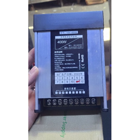 nguồn 12v34a nhôm ( bảo hành 1 năm đổi mới )