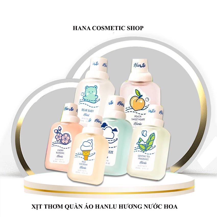 Nước Hoa HanLu Mẫu Mới Nhất, Xịt Thơm Body HanLu Bear BaBy Hương Nhẹ Nhàng Quyến Rũ