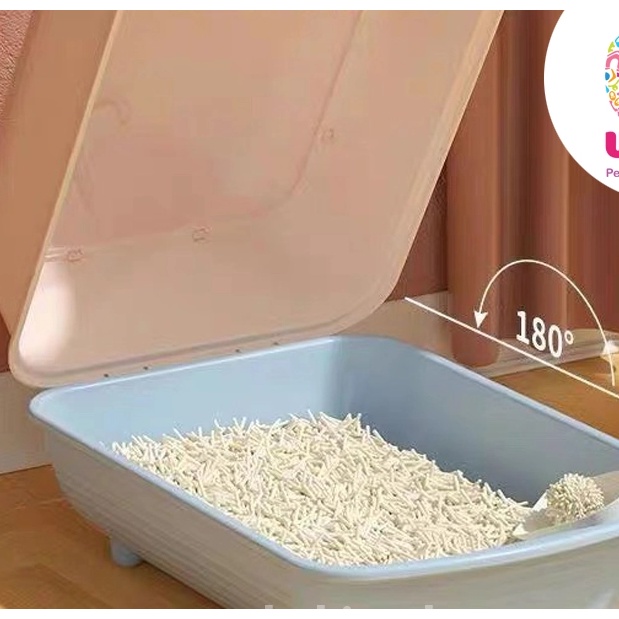 😻TẶNG XẺNG - Nhà Vệ Sinh, Khay Vệ Sinh Cho Mèo Kín Có Cửa Tiện Dụng Sạch Sẽ 😻