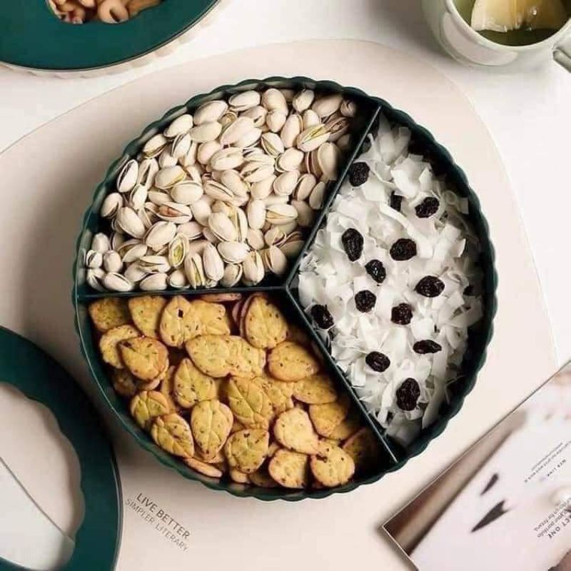 Khay Mứt Hươu 2 Tầng Cao Cấp Sang Trọng