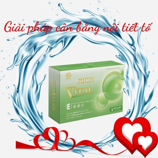 Viên uống đẹp da rich vital cnl natural hộp 30 viên. hỗ trợ đẹp da, bổ xung vitamin e, hạn chế lão hóa da