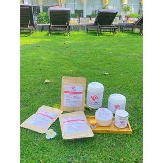 Kem Body 1kg + 3 set tắm trắng