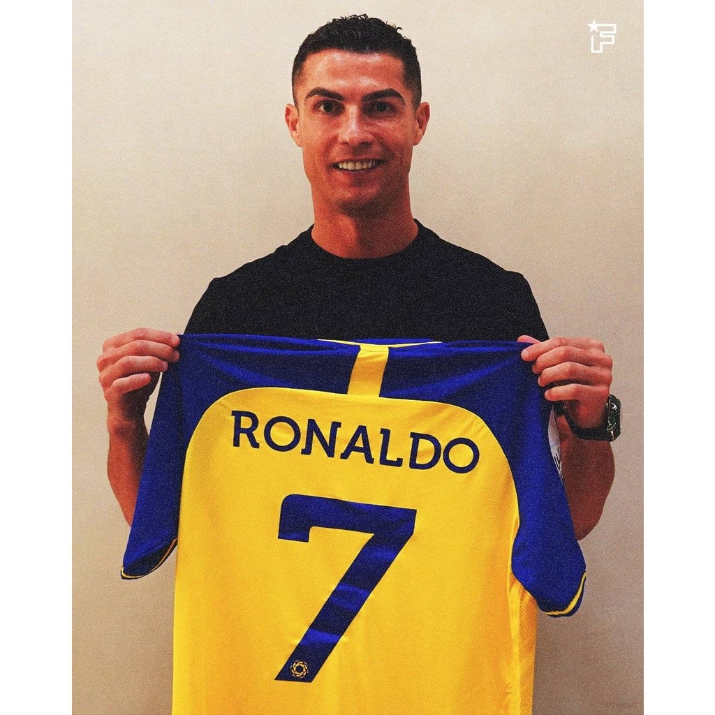 Áo Thun Bóng Đá Thể Thao HT1 2022-2023 Al Nassr Ronaldo Số 7 Plus Size