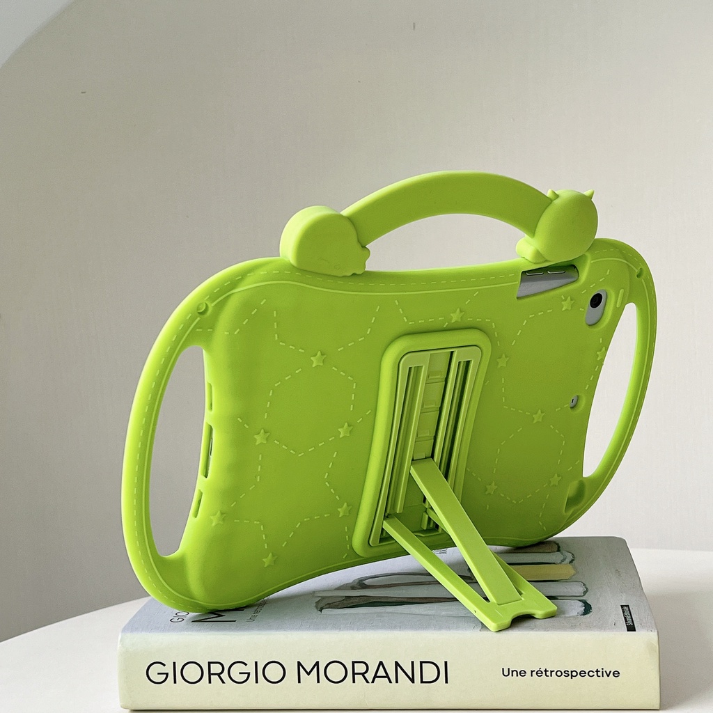 Ốp Máy Tính Bảng Silicon Chống Sốc Có Tay Cầm Dễ Thương Cho iPad 10.2 2021 / 2020 / 2019 Air Mini 1 2 3 4 5 6 Pro 2017 2018