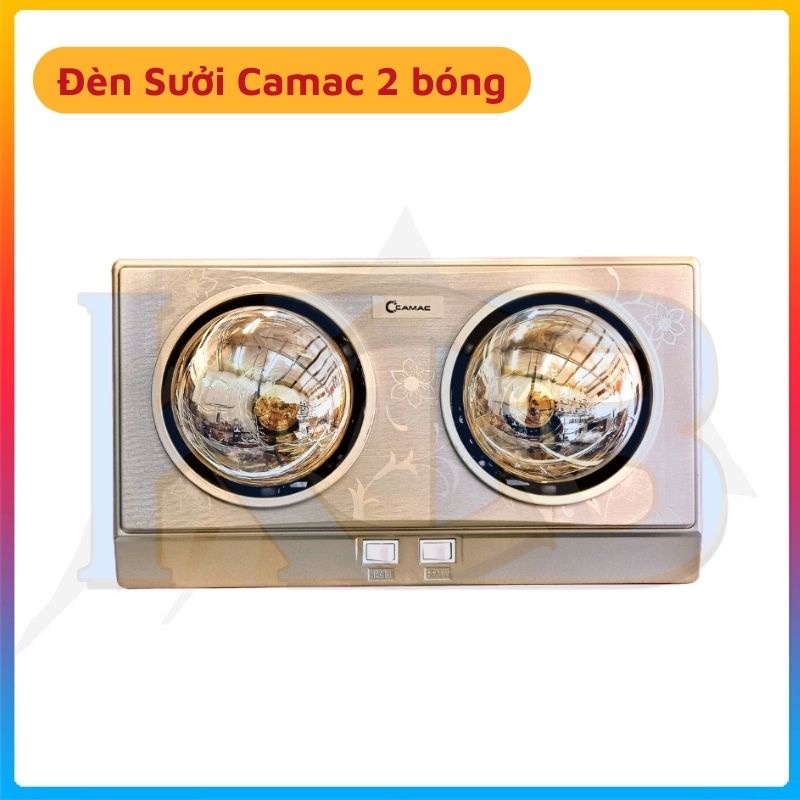 Đèn sưởi nhà tắm Camac 2 bóng