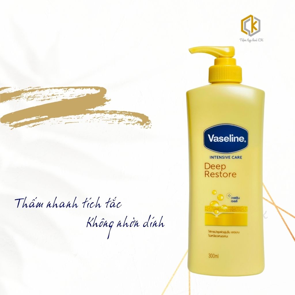 Dưỡng thể trắng da Vaseline Intensive Care Deep Restore 300ml Thái Lan