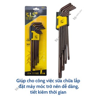 Bộ lục giác S2 9 món LS+ (Bông – Bi Dài)