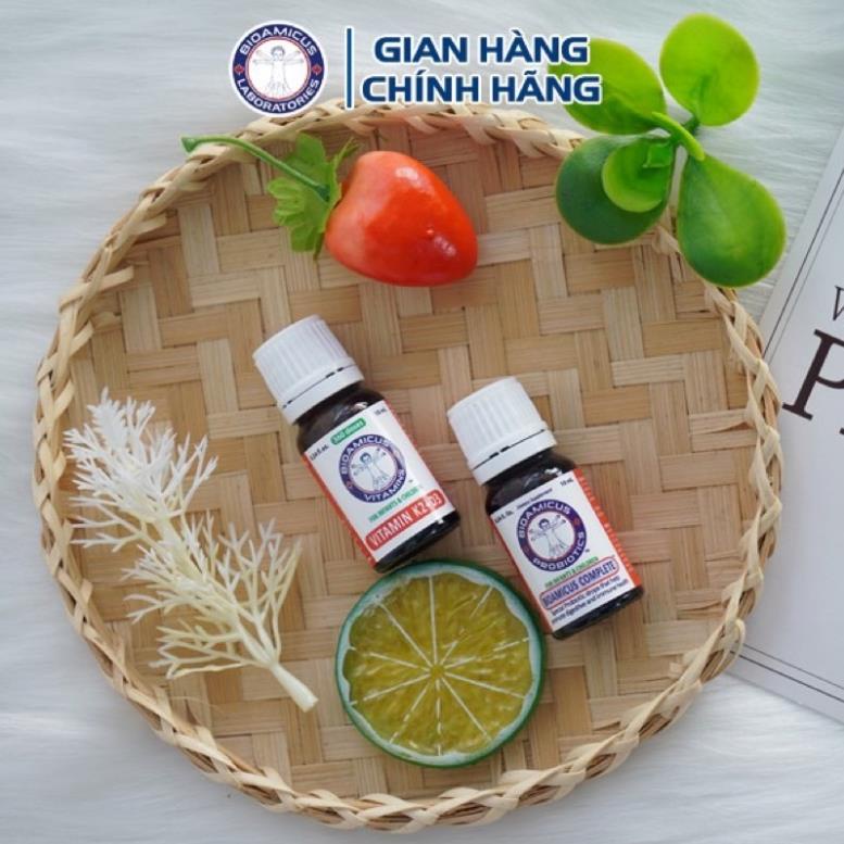 Bioamicus Vitamin D3K2 MK7 giúp bé tăng chiều cao tối đa + quà