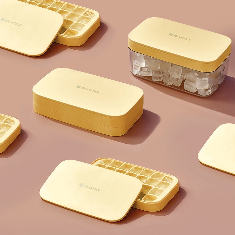 Khay Đá Khuôn làm đá viên tủ lạnh dụng cụ làm đá gia dụng Hộp làm đá viên lớn/hộp làm đá viên tủ lạn