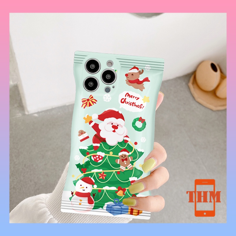 Ốp Điện Thoại Giáng sinh Cây thông Noel và người già mừng vỏ kẹo Cho Iphone 6 / 6S / 6splus / se / 7 / 7plus / 8 / 8plus / X / xs / xsmax / 11 / 12 / 13 / 14 / Plus / pro / pro max-5052