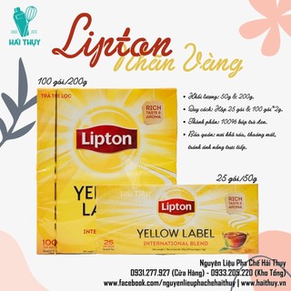 Trà Lipton nhãn vàng 100 túi lọc