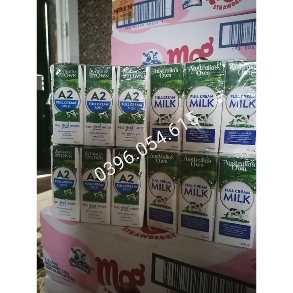 sữa  tươi a2 full creamy nguyên kem a2 own úc  date t9.2025