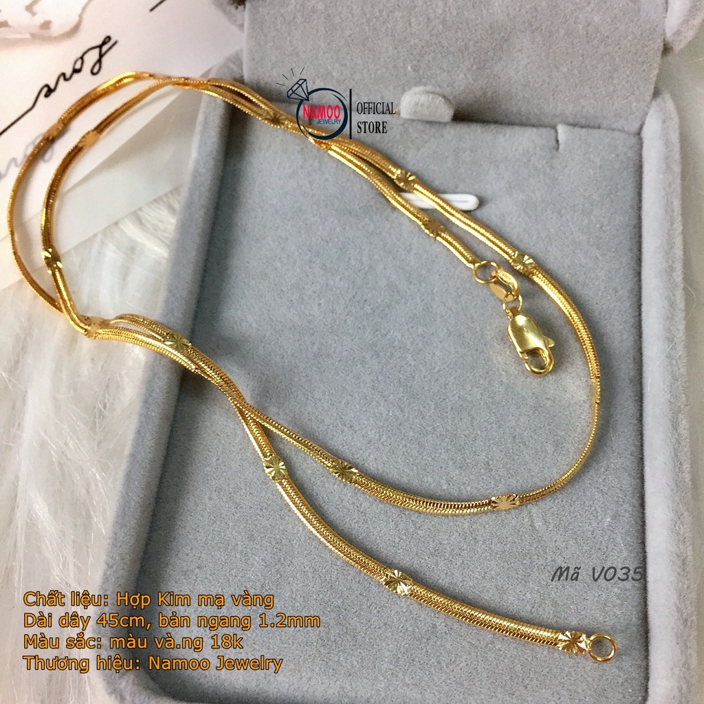 Dây Chuyền Nữ Với Phong Cách Sang Trọng, Qúy Phái Và Đầy Nữ Tính V035 Namoo Jerwelry