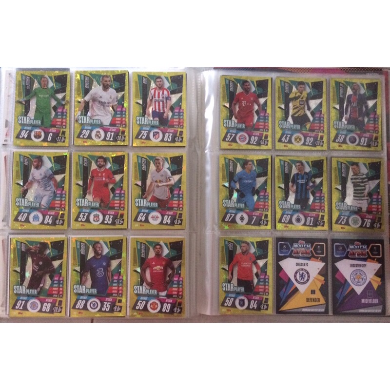Set thẻ cầu thủ Match Attax champios league 20/21