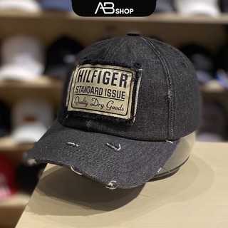 Mũ Lưỡi Trai Hilfiger Jean Rách Đen