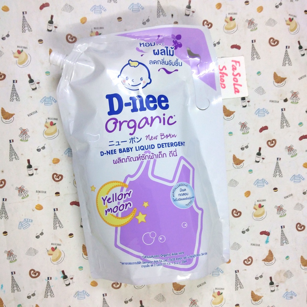 Nước giặt quần áo trẻ sơ sinh D-NEE NEW BORN túi 1400ml Thái Lan dnee hồng tím xanh lá trắng liqiud detergent dni