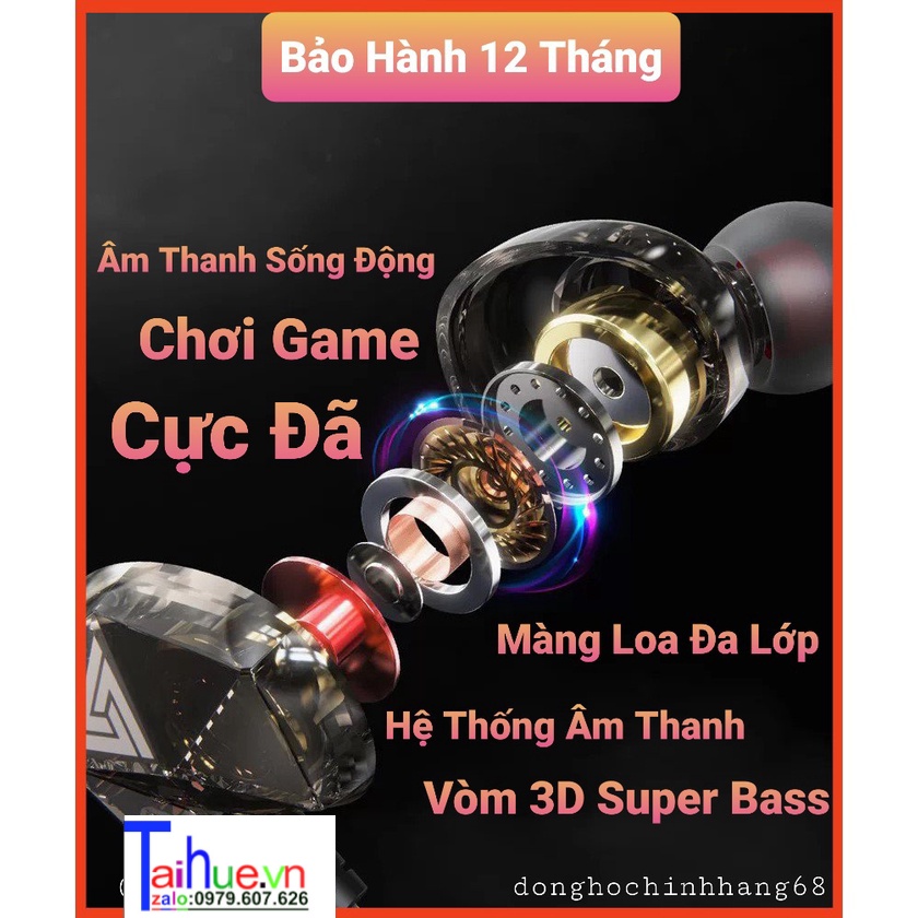 Tai Nghe Chơi Game QKV tại Huế Pro, Tai Nghe Gaming, Âm Thanh Super Bass, Dây Chống Rối, Có Mic Đàm Thoại