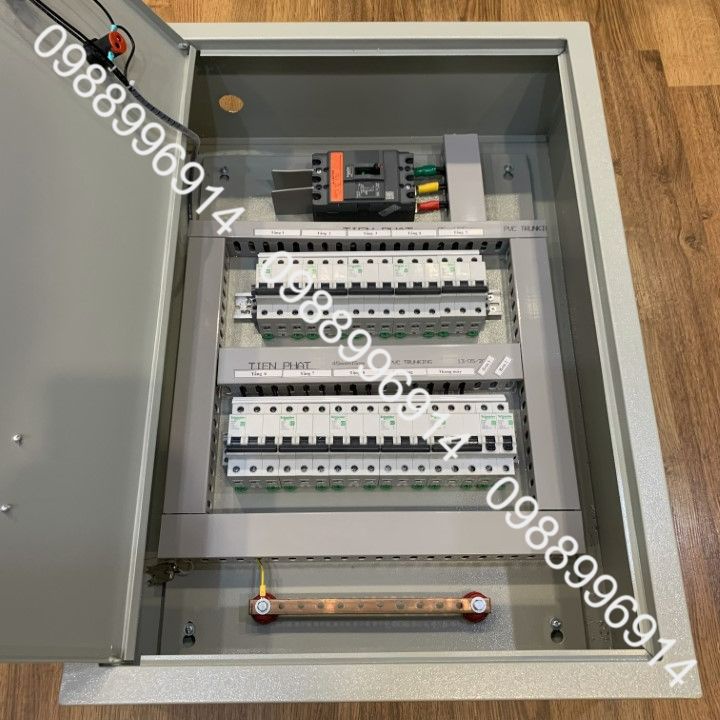 Tủ phân phối nhà 8 tầng aptomat schneider