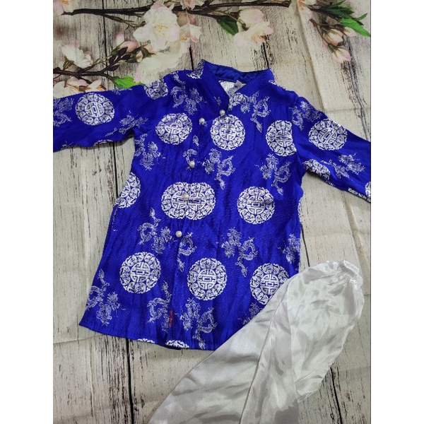 Áo dài gấm Thái Tuấn cho bé trai 7kg - 35kg