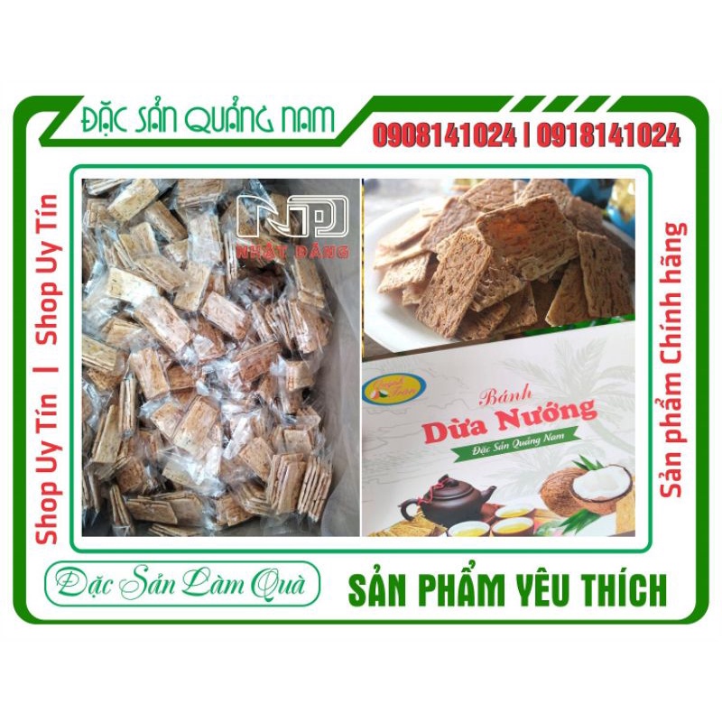 1 Kg dừa nướng trần giòn, béo có mác - Đặc sản Quảng Nam