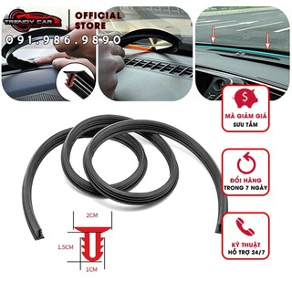 Bộ 1,6m Gioăng cao su chữ T nẹp chân kính lái ô tô, phù hợp mọi loại xe { Tặng que gài tiện lợi }