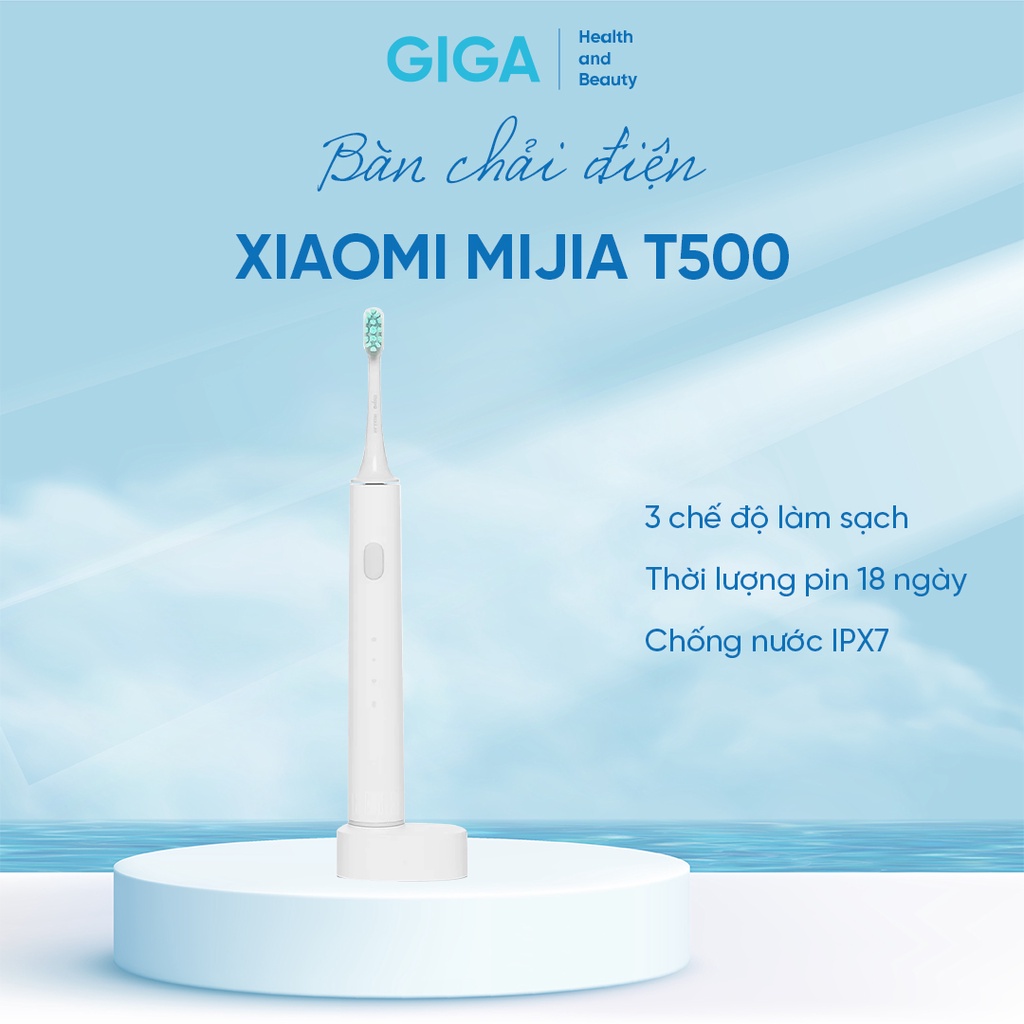 Bàn chải điện Xiaomi Mijia T500 làm sạch thông minh - Tiêu chuẩn an toàn quốc tế FDA của Mỹ