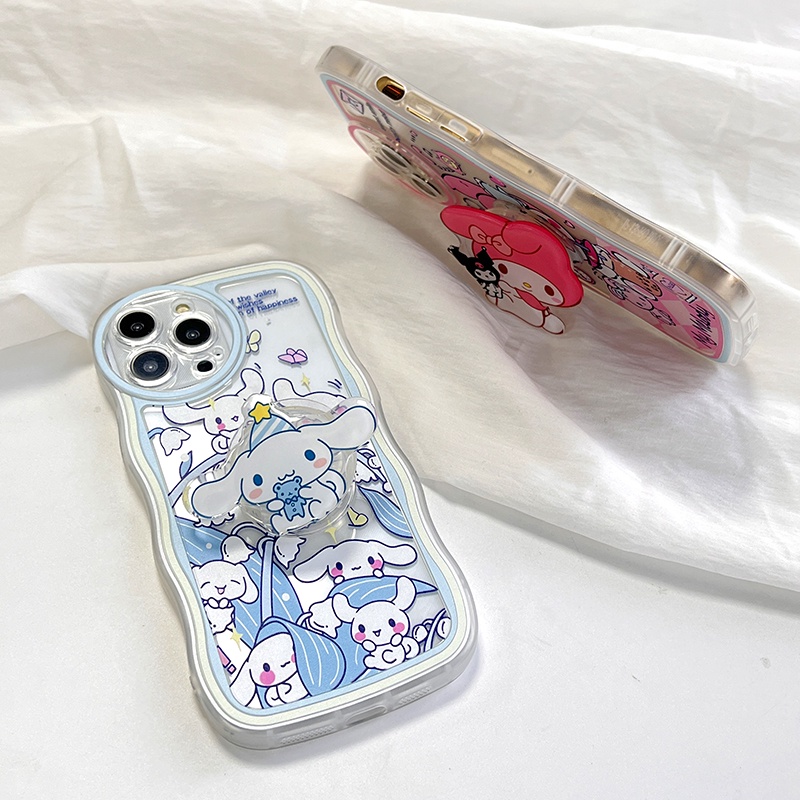 OPPO F11 F9 F7 F5 F1S Youth Pro Cho Ốp lưng điện thoại In Hình Melody Kuromi Wave Bracket